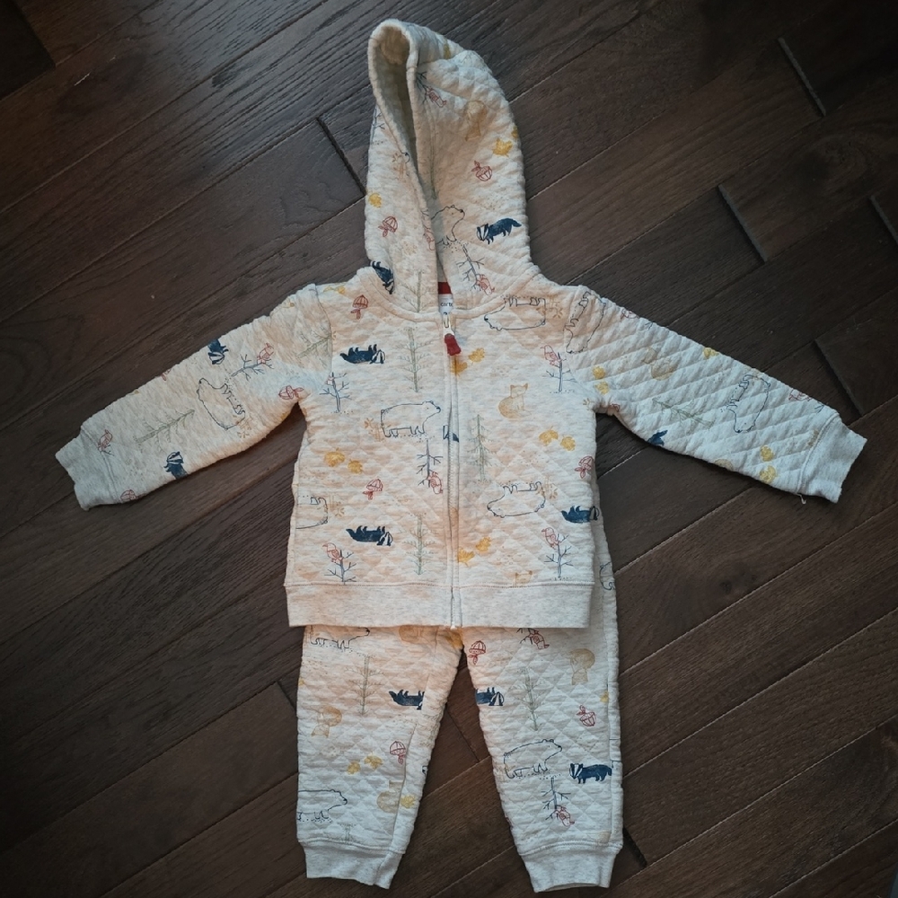 Carter's Cream and Multicolor Kids Matching Set